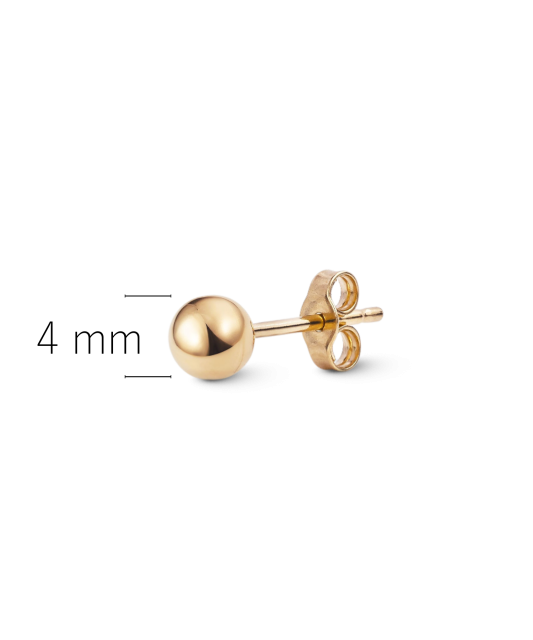 Kultakorvakoru 4mm (1kpl.)