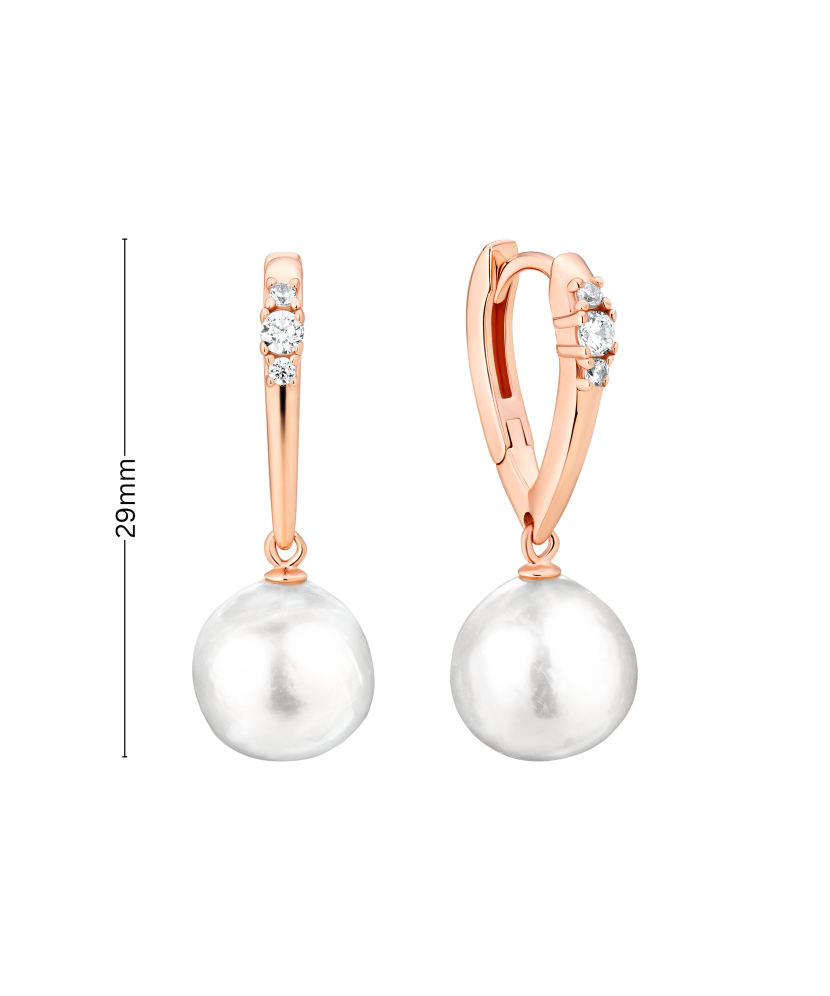 Kullatut hopeiset korvakorut Edison-helmillä