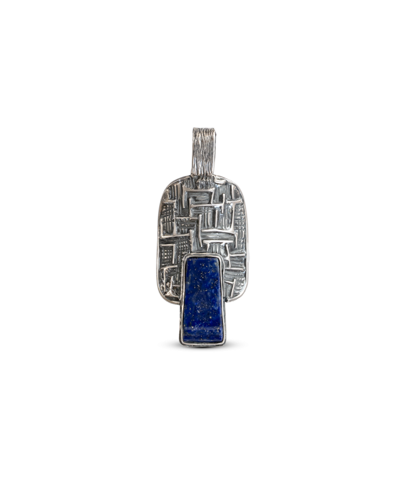 Sterling Silver pendant with lazurite