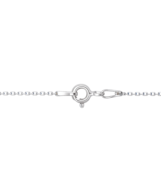 Sterling silver chain with zirconium pendant