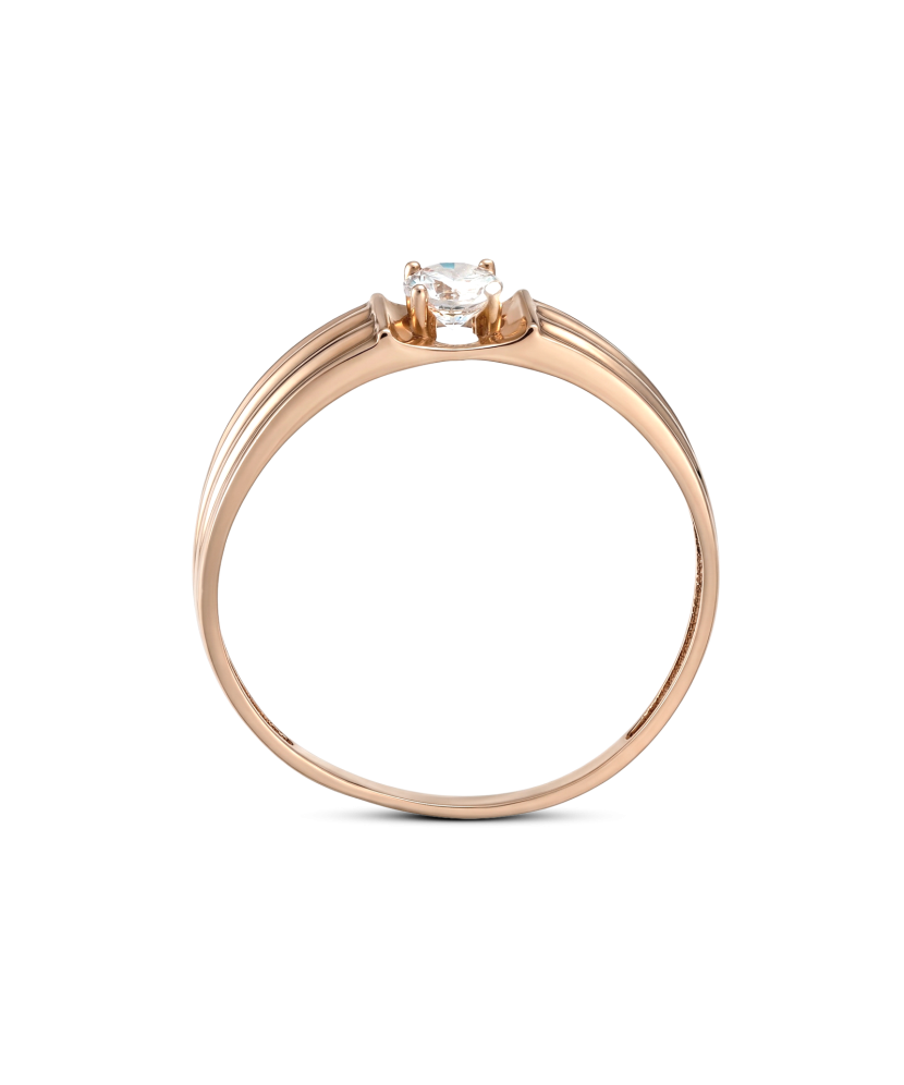 Auksinis žiedas su cirkoniais