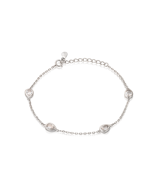 Sterling Silver bracelet with zircons