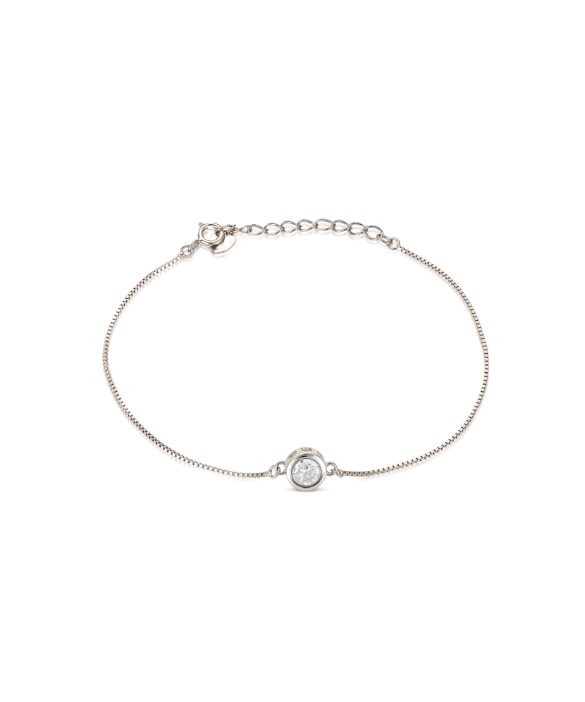Sterling Silver bracelet with zircons