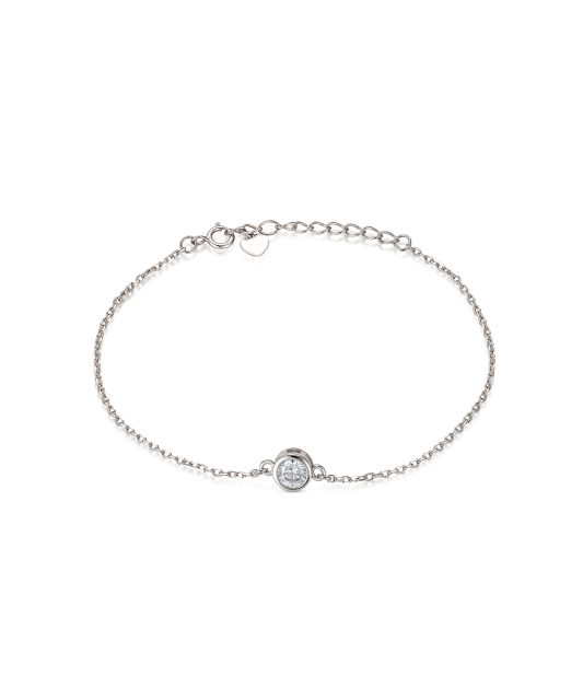 Sterling Silver bracelet with zircons