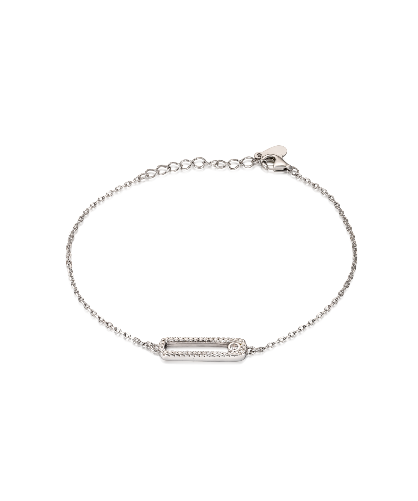 Sterling Silver bracelet with zircons