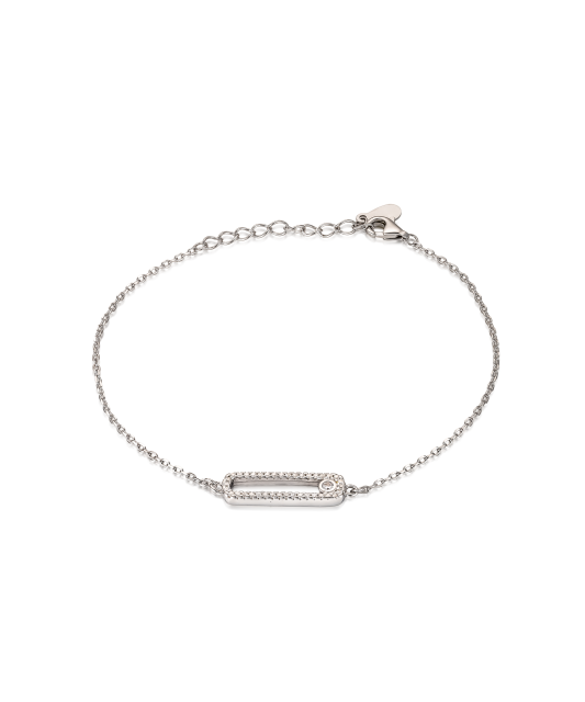 Sterling Silver bracelet with zircons