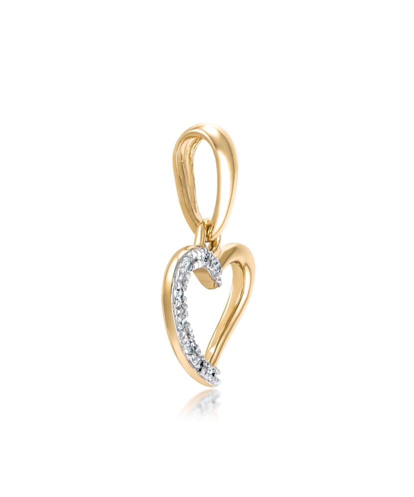 Yellow Gold pendant with diamonds