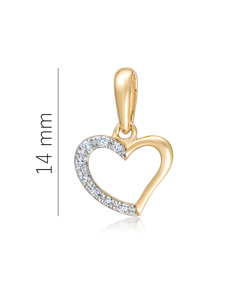 Yellow Gold pendant with diamonds