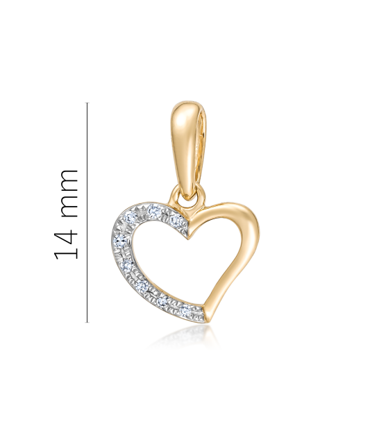 Yellow Gold pendant with diamonds
