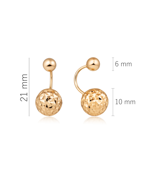 Kultakaiverretut korvakorut