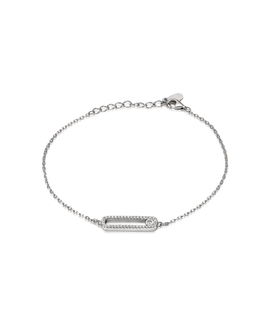 Sterling Silver bracelet with zircons