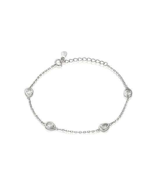 Sterling Silver bracelet with zircons