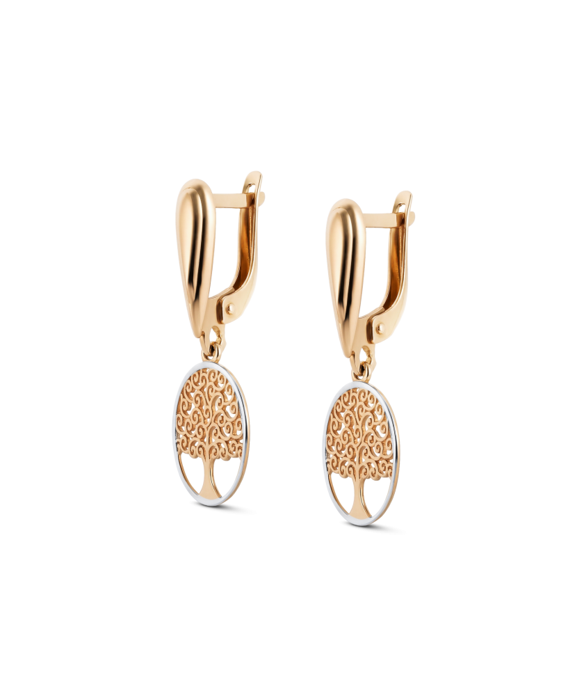 Kultaiset korvakorut "Elämän puu"