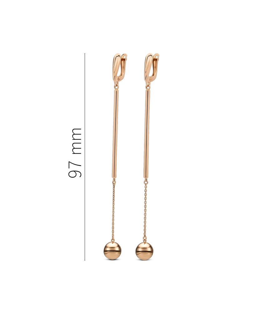 Gold earrings
