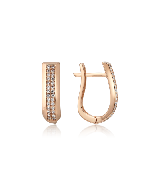 Kultaiset korvakorut zirkoneilla