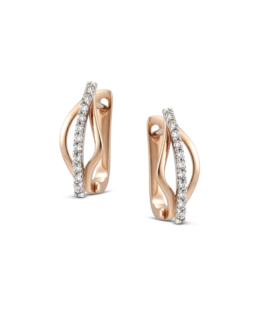 Kultaiset korvakorut zirkoneilla