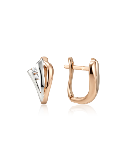 Kultaiset korvakorut zirkoneilla