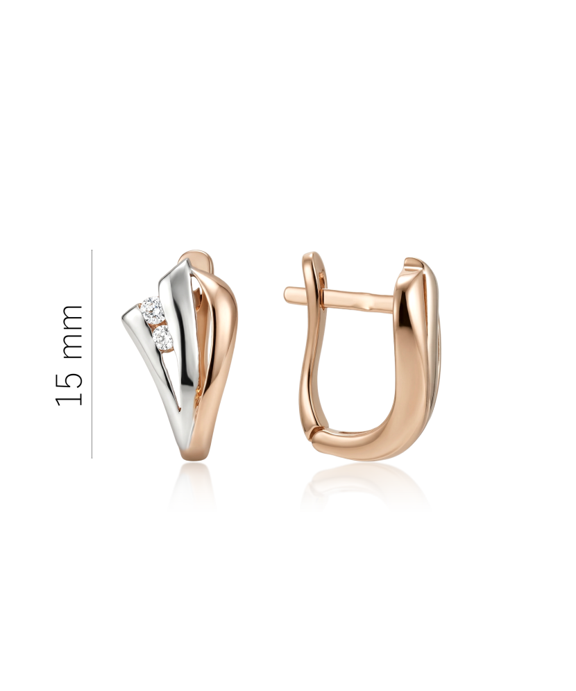 Kultaiset korvakorut zirkoneilla