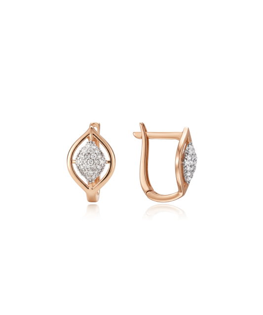 Kultaiset korvakorut zirkoneilla