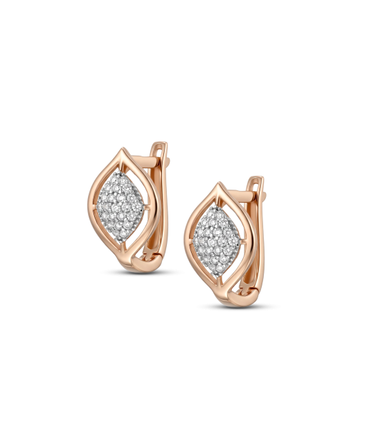 Kultaiset korvakorut zirkoneilla