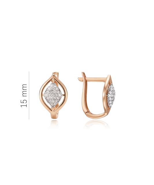 Kultaiset korvakorut zirkoneilla