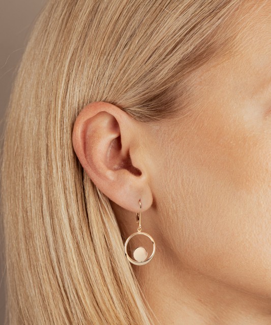 Gold earrings