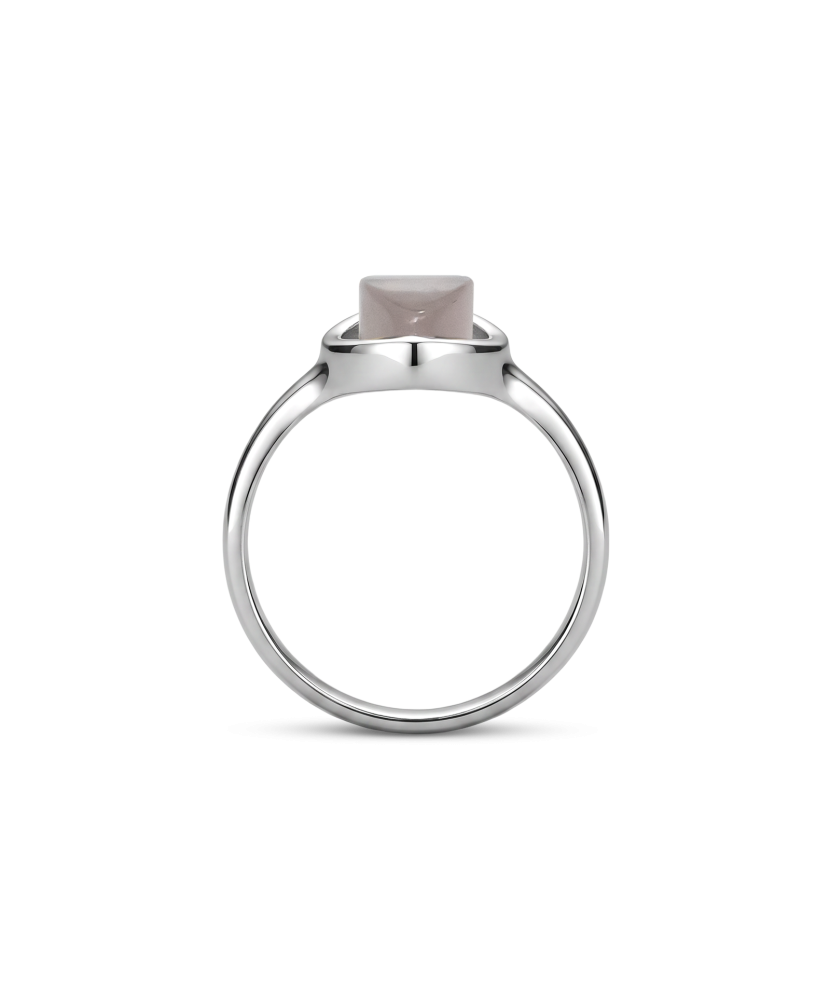 Sterling Silver ring with rose quartz