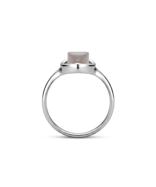 Sterling Silver ring with rose quartz
