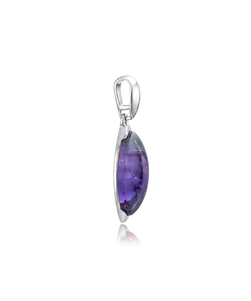 Sterling Silver pendant with amethyst and zircons