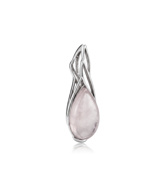Sterling Silver pendant with rose quartz