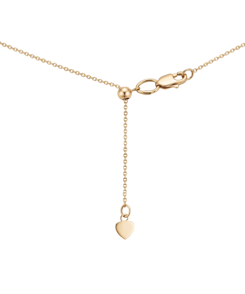 Double gold chain with pendants