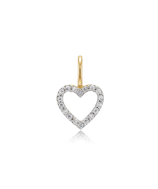 Yellow Gold pendant with diamonds