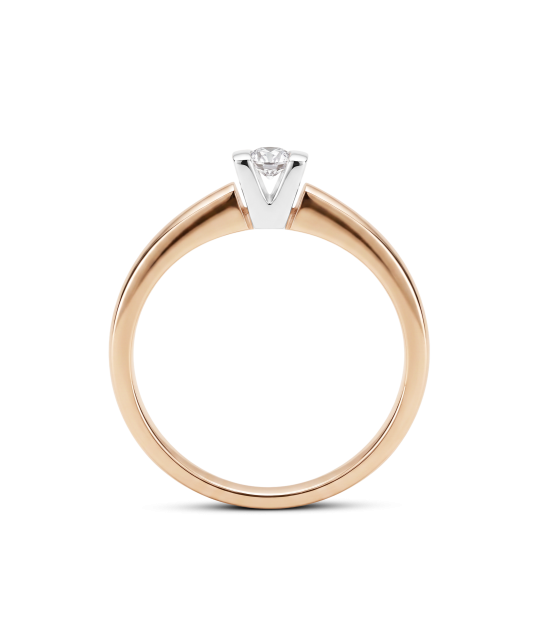 Gold ring with diamond 0,048ct