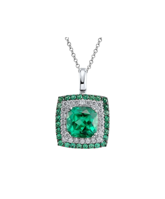 Sterling Silver pendant with zircons