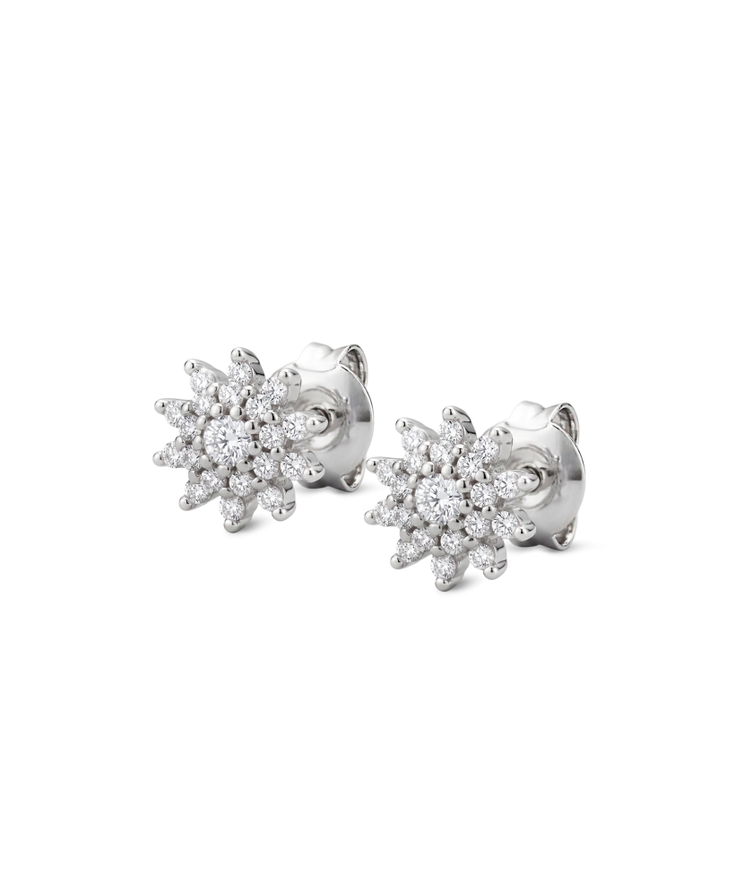 Sterling silver earrings with zircons