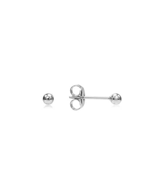 Hopeiset korvakorut "Kuplia" 3mm