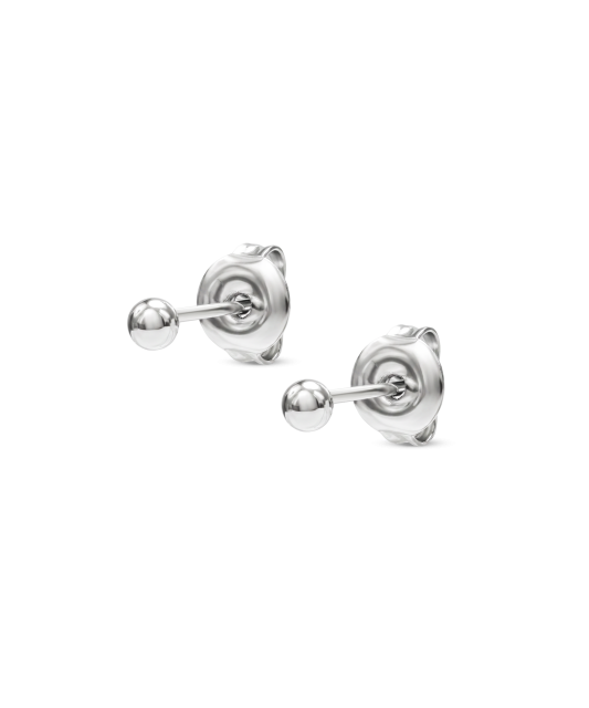 Hopeiset korvakorut "Kuplia" 3mm