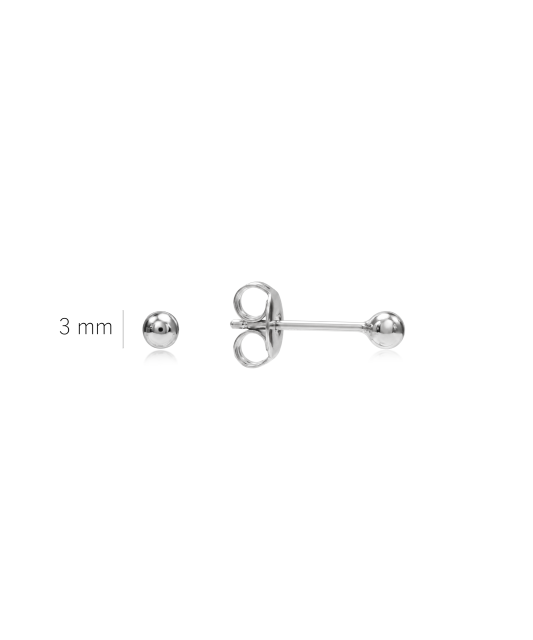 Hopeiset korvakorut "Kuplia" 3mm