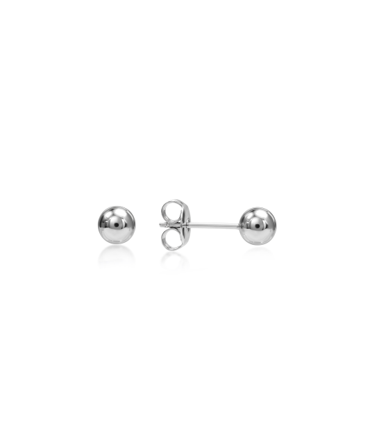 Hopeiset korvakorut "Kuplia" 5mm