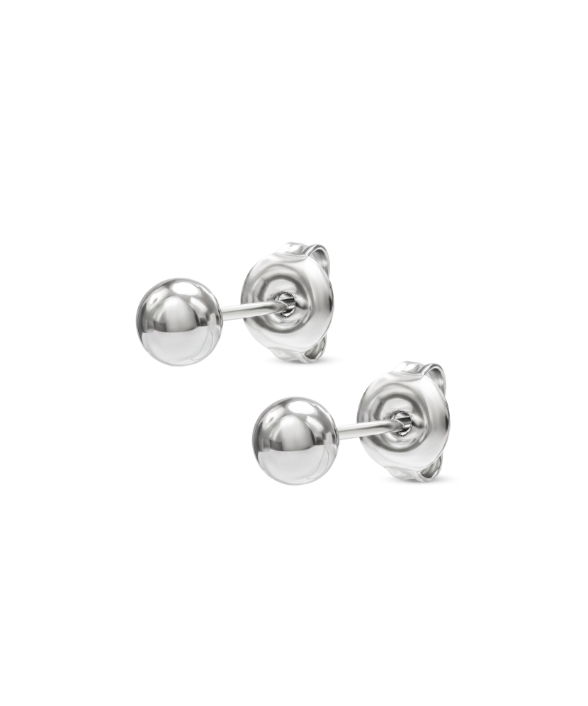 Hopeiset korvakorut "Kuplia" 5mm