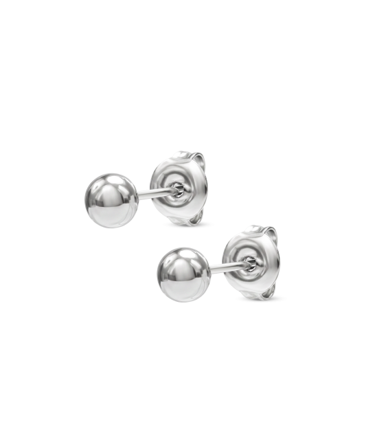 Hopeiset korvakorut "Kuplia" 5mm
