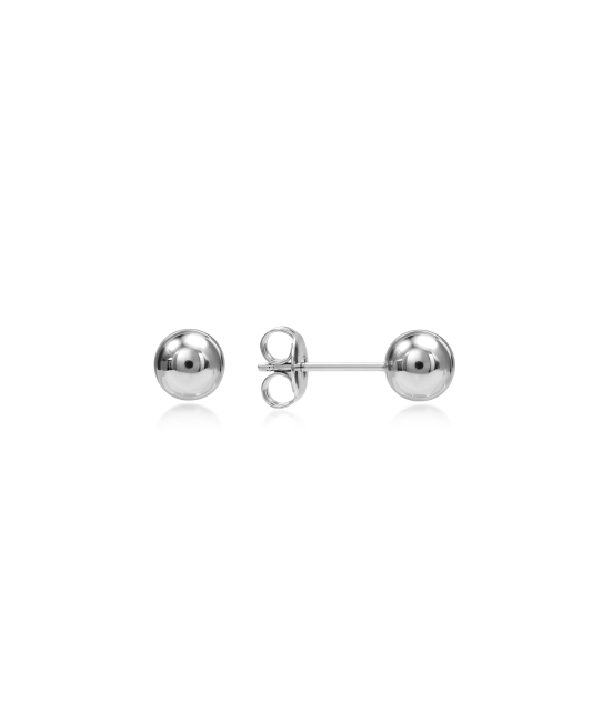 Hopeiset korvakorut "Kuplia" 6mm