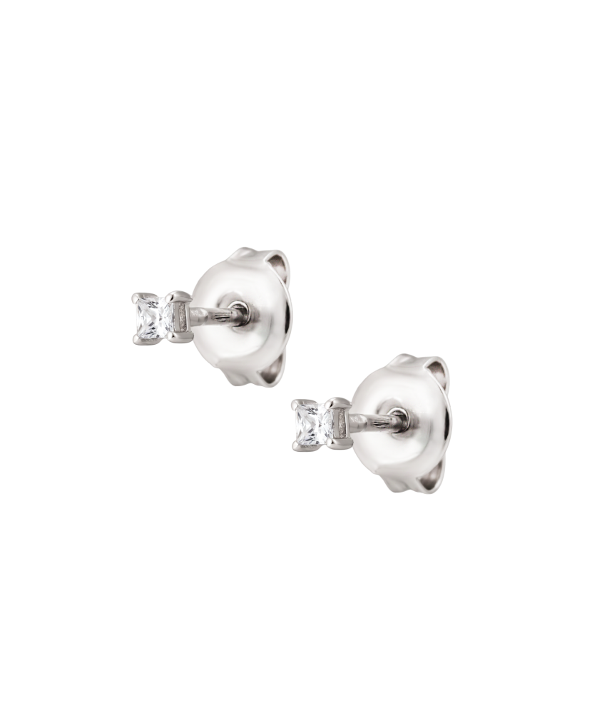 Sterling silver earrings with zircons