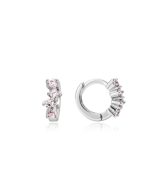 Sterling silver earrings with zircons