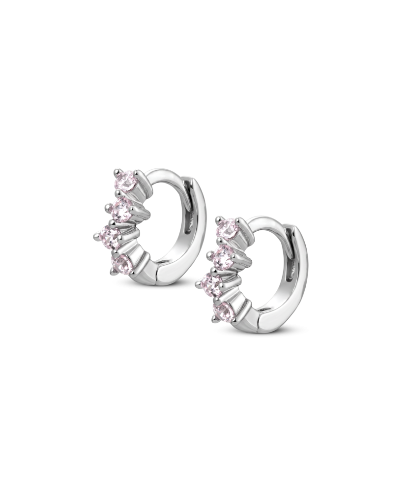 Sterling silver earrings with zircons
