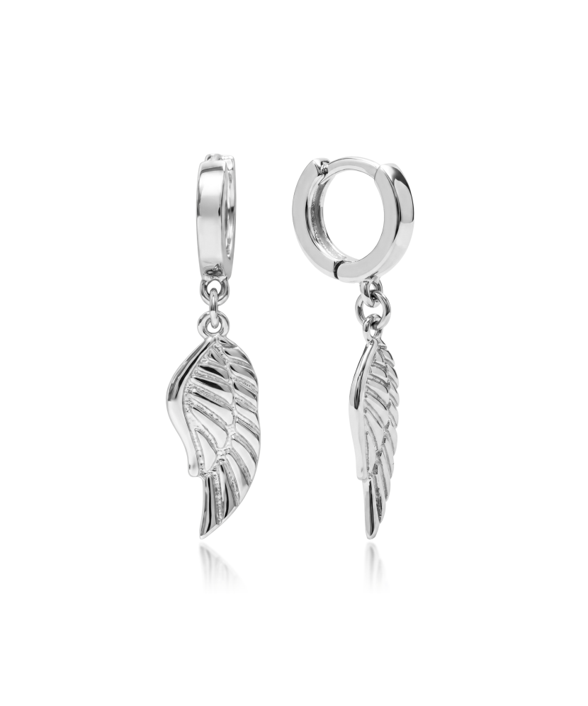 Sterling silver earrings "Angel Wing"
