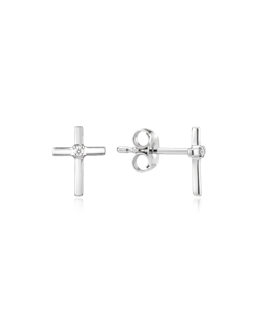 White Gold earrings with diamonds