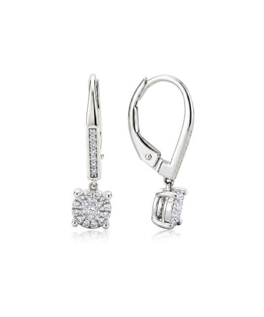 White Gold earrings with diamonds
