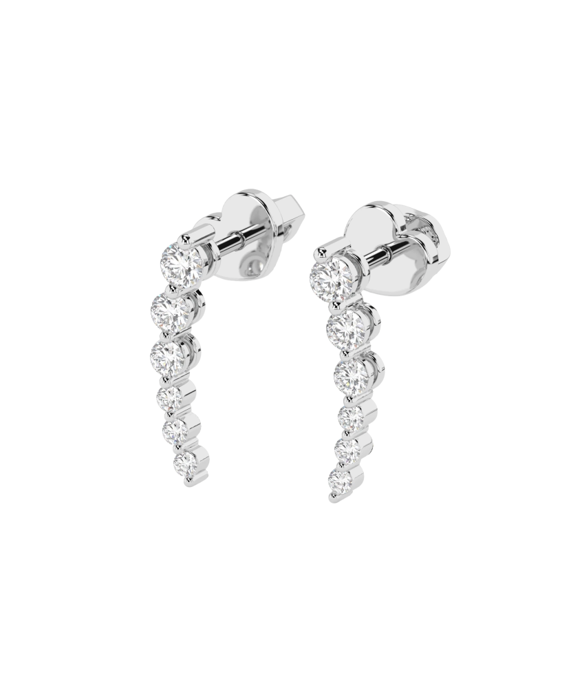 White Gold earrings with diamonds