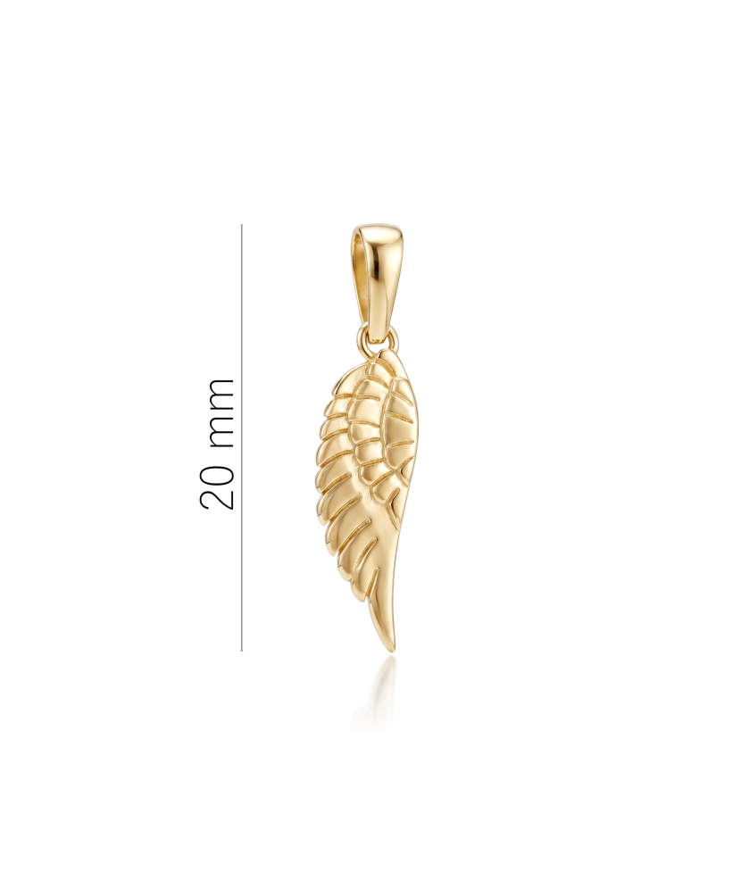 Gold pendant "Angel Wing"
